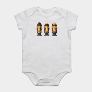 easter island heads Baby Bodysuit